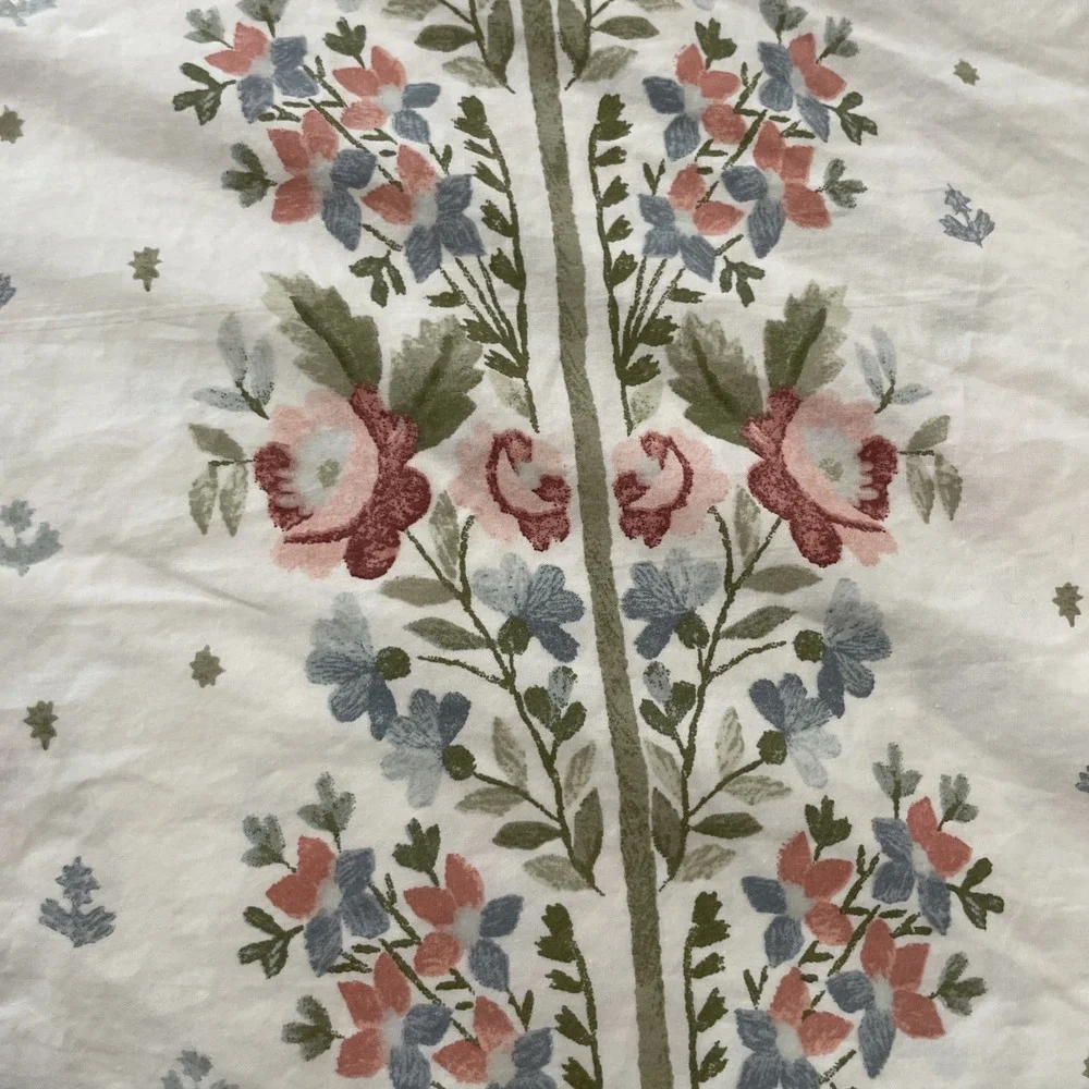 Historic Royal Palaces‎ Duvet Cover King Pink Blue Hampton Court Floral 92